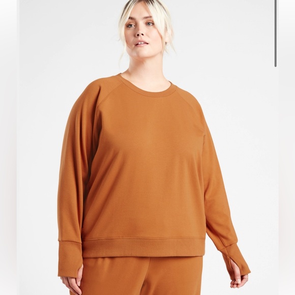 NWT Athleta Triumph Crewneck Sweatshirt 1X - Picture 2 of 6